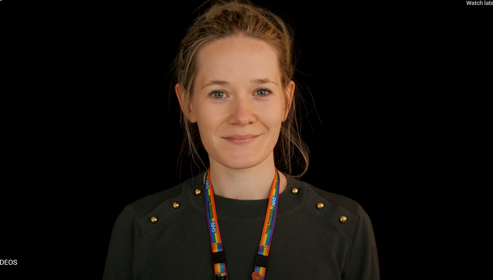 A female NHS employee talking about Progressive Muscle Relaxation.